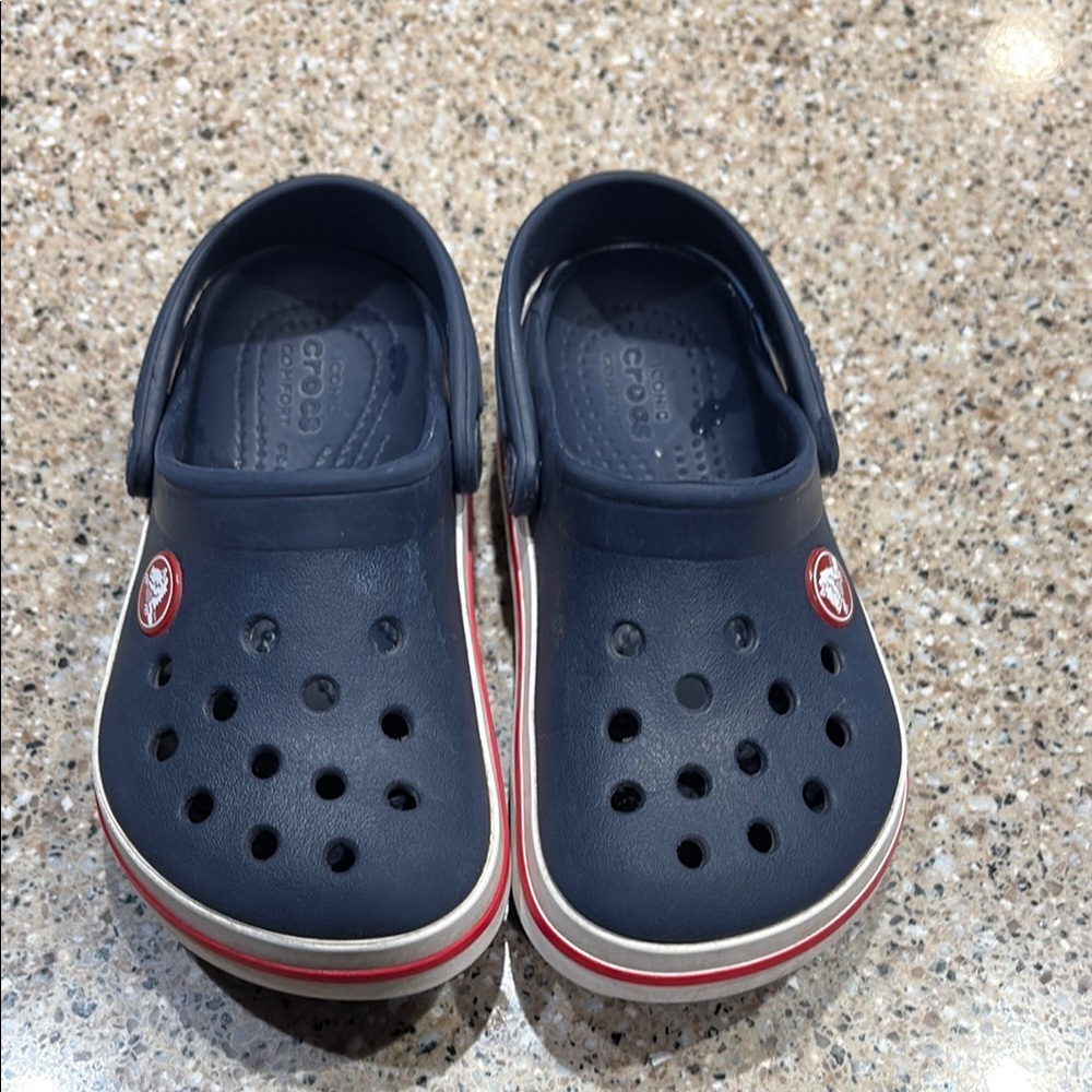 CROCS Blue with red band